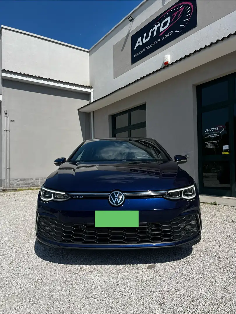 Volkswagen Golf 2.0 Tdi GTD 200cv DSG/PACK PELLE TOTALE/DCC/19'' Bleu - 2