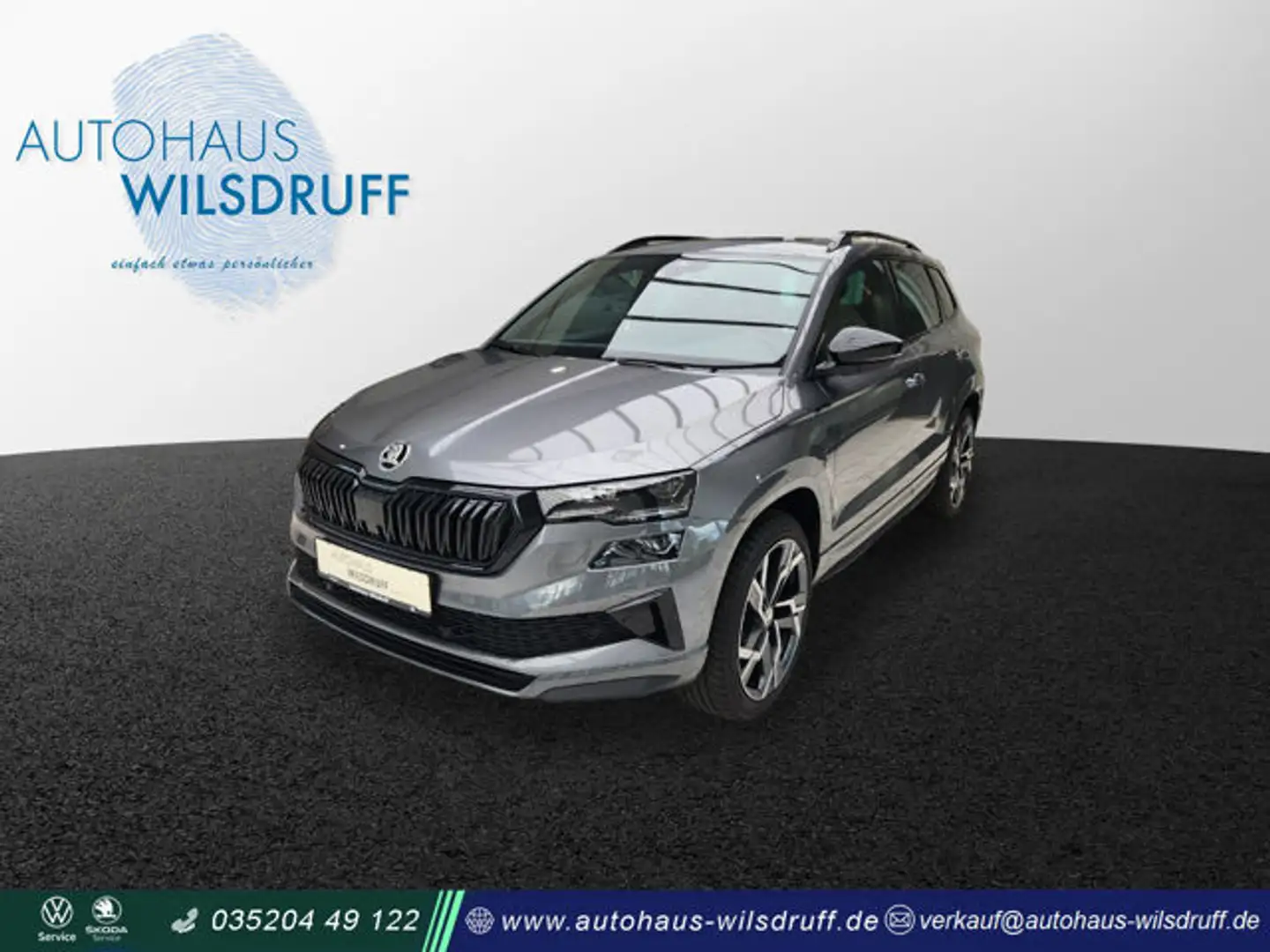 Skoda Karoq 1.5 TSi Sportline*ACC*LED*AHK*360 KAMERA Grau - 1