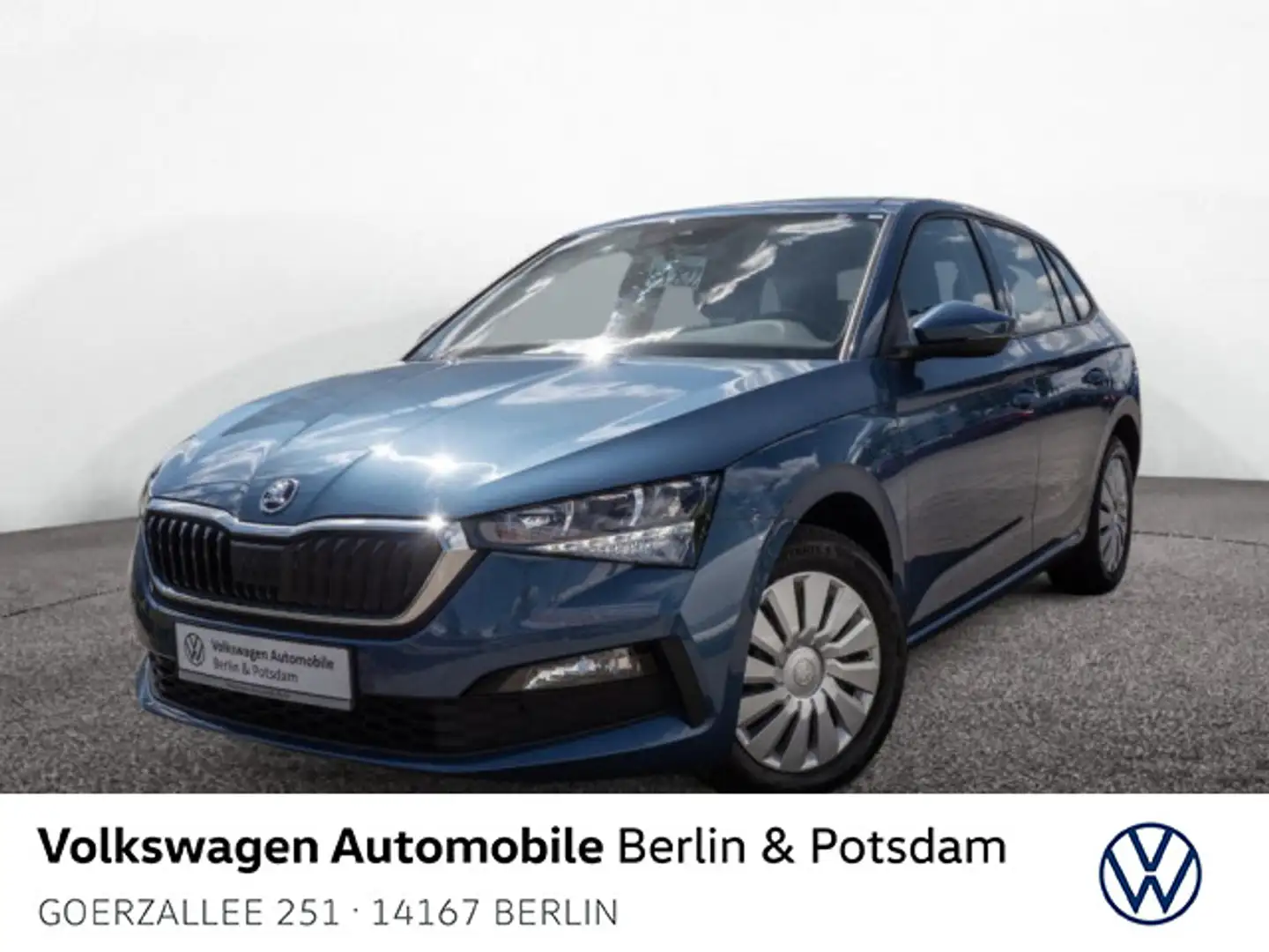 Skoda Scala 1.0 TSI DSG Cool Plus Telef. PDC SHZ AppCo Blauw - 1