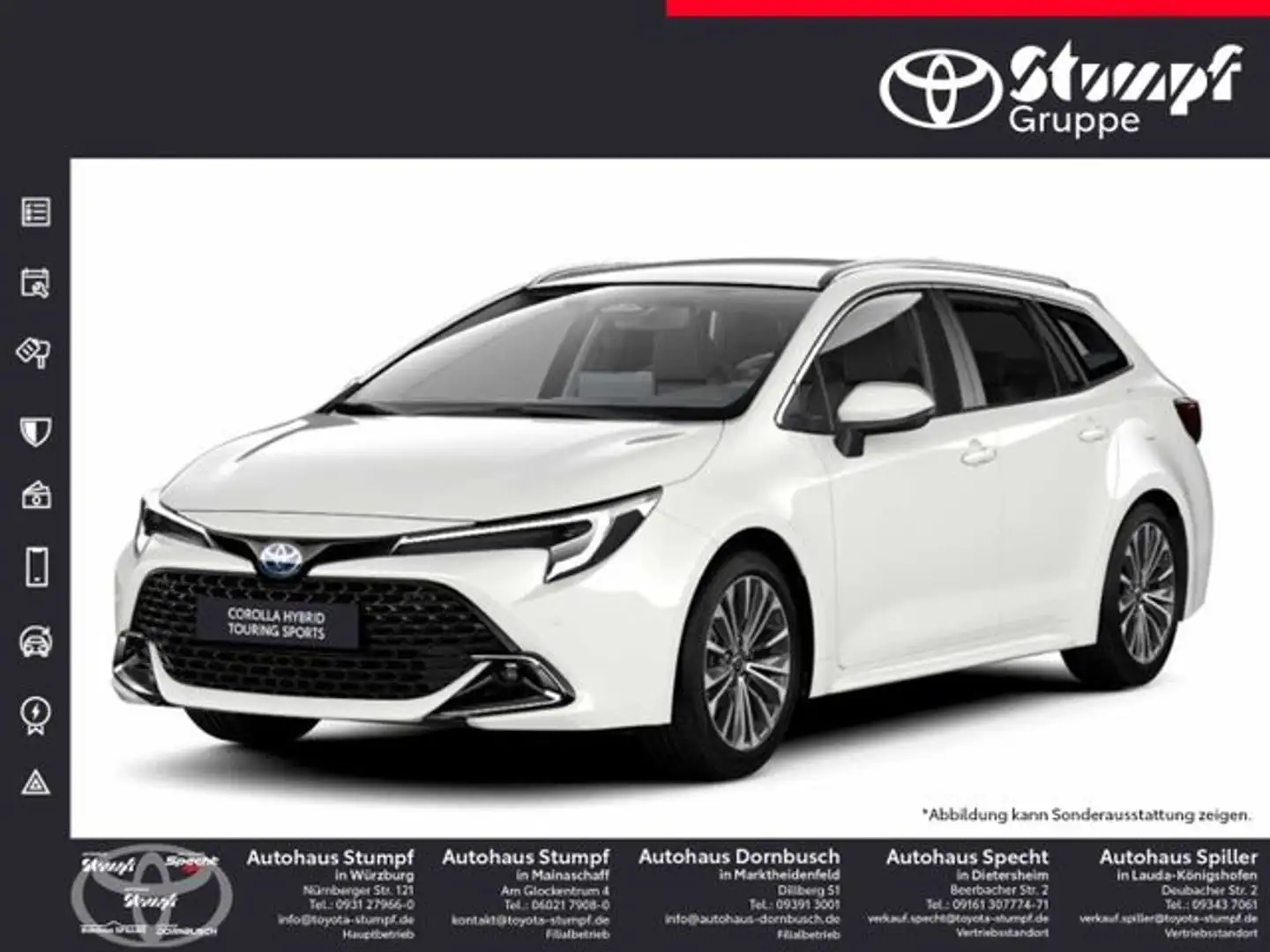 Toyota Corolla Touring Sports 2.0 Hybrid Team Deutschla White - 1