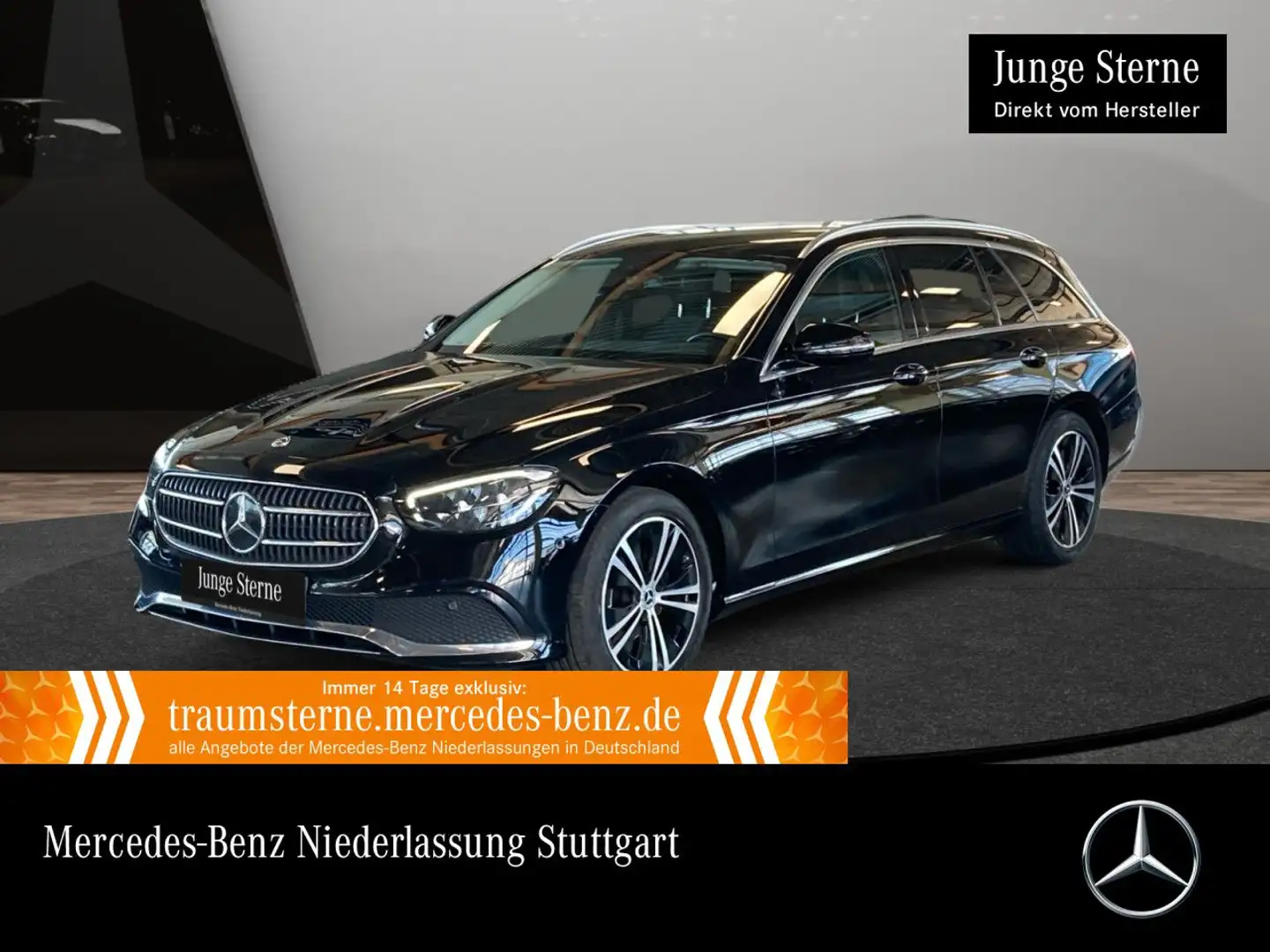Mercedes-Benz E 200 d T AVANTG+LED+KAMERA+TOTW+9G Schwarz - 1