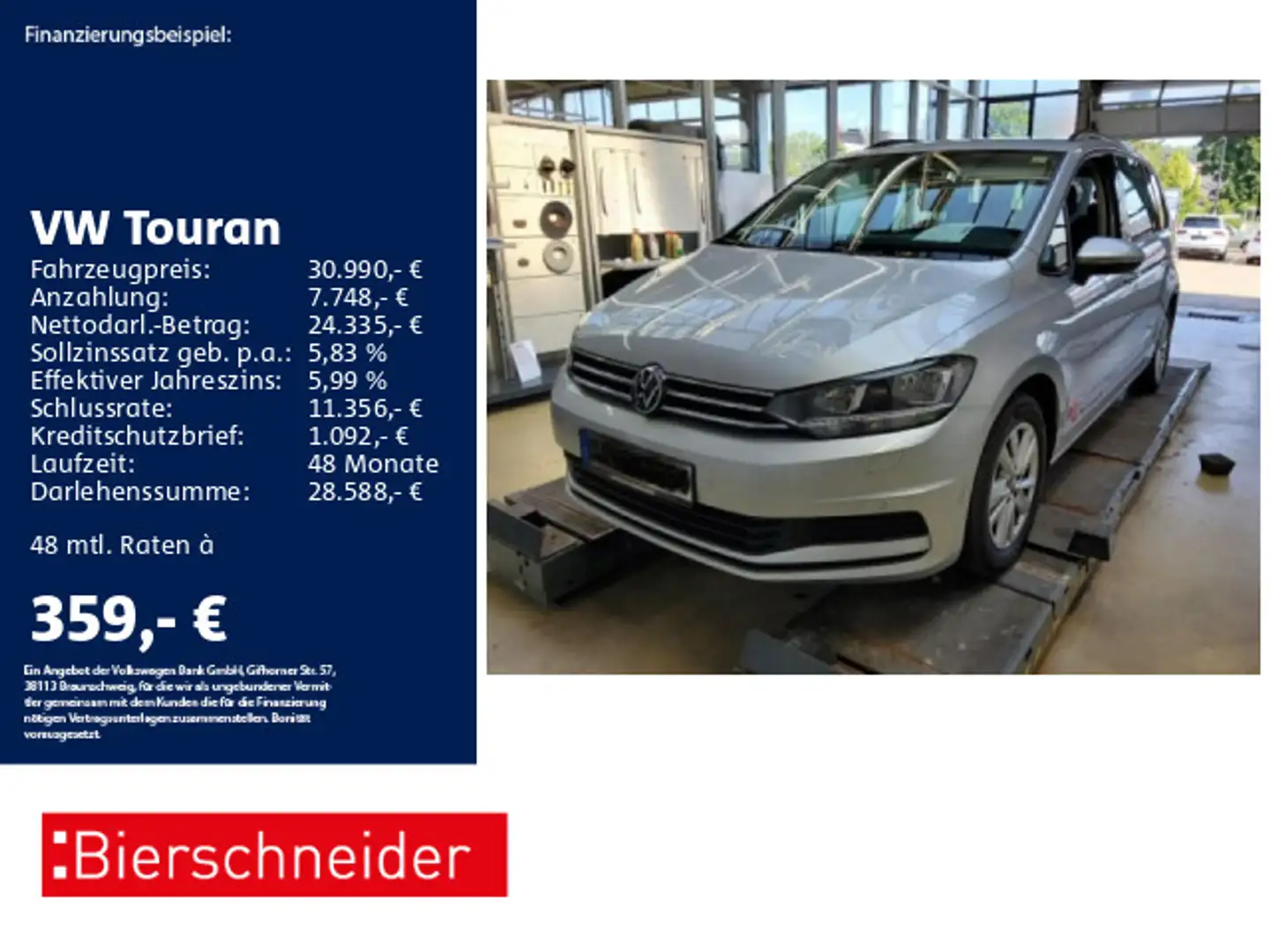 Volkswagen Touran 2.0 TDI DSG Comfortline 7-SITZER AHK ACC Argintiu - 1