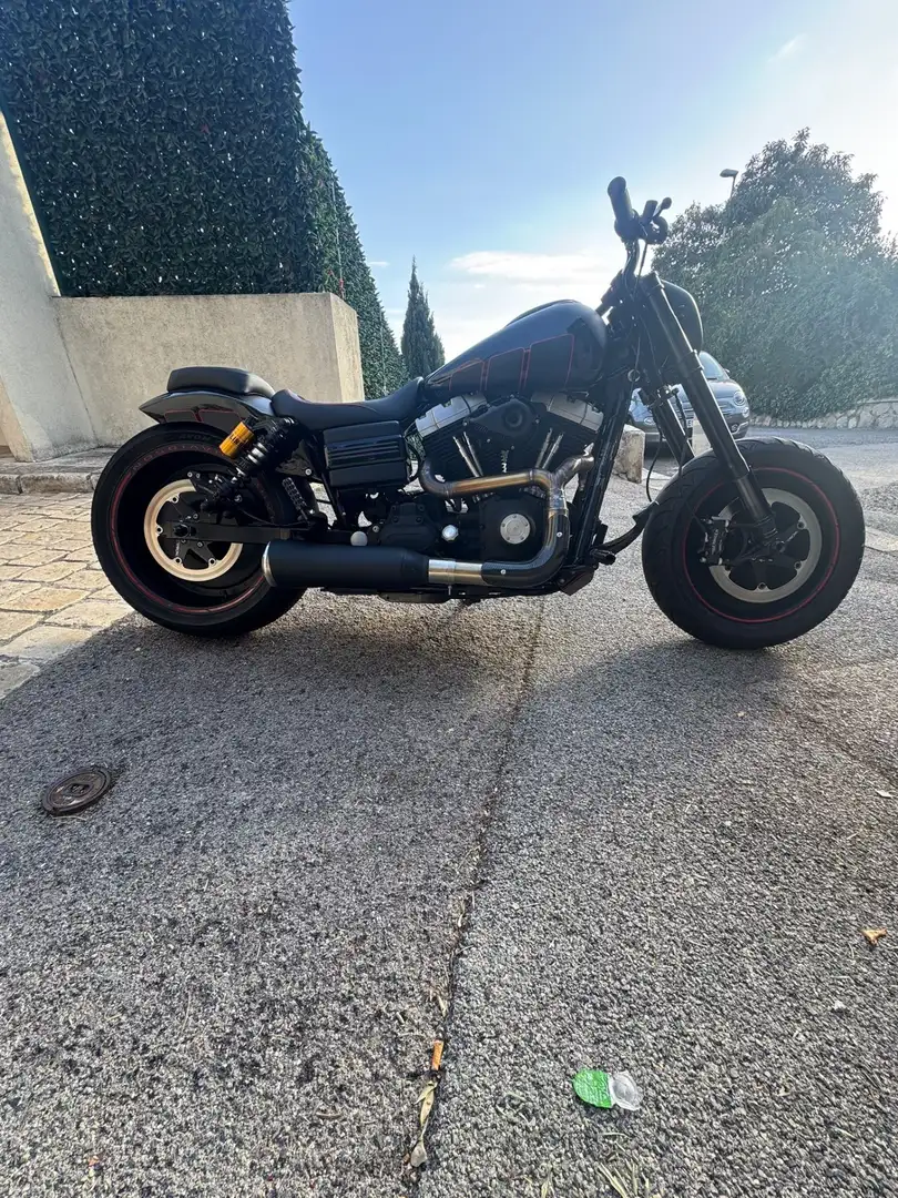 Harley-Davidson Dyna Street Bob Dyna Black Custom by GMC Custom Negro - 2