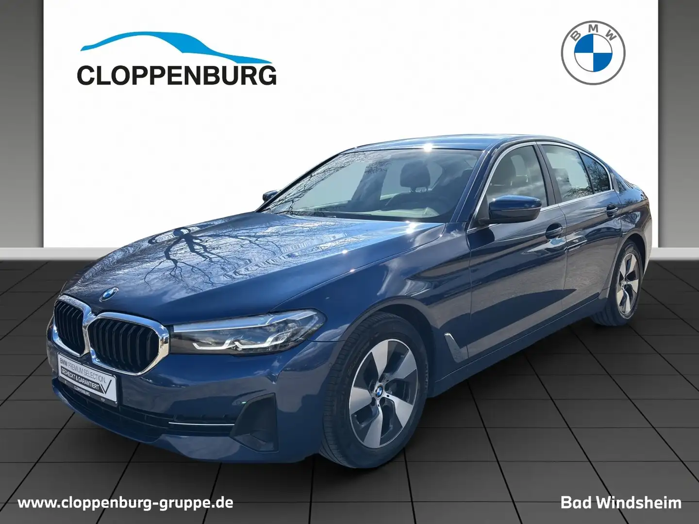 BMW 520 d AHK+StHz+Navi+SHZ+HiFi+Fernl.Ass+Klimaaut. Blau - 1