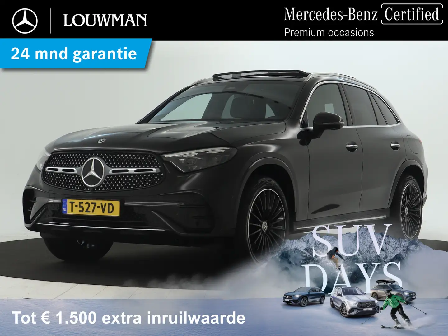 Mercedes-Benz GLC 300 de 4MATIC AMG Line | Trekhaak | Panoramadak | Mult Zwart - 1