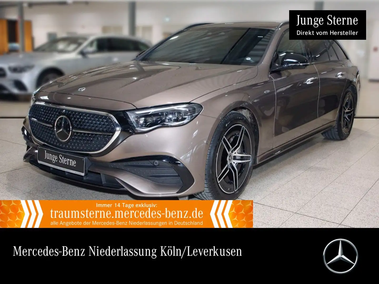 Mercedes-Benz E 300 de T Hybrid AMG Fahrass 360° Burmester HUD Braun - 1