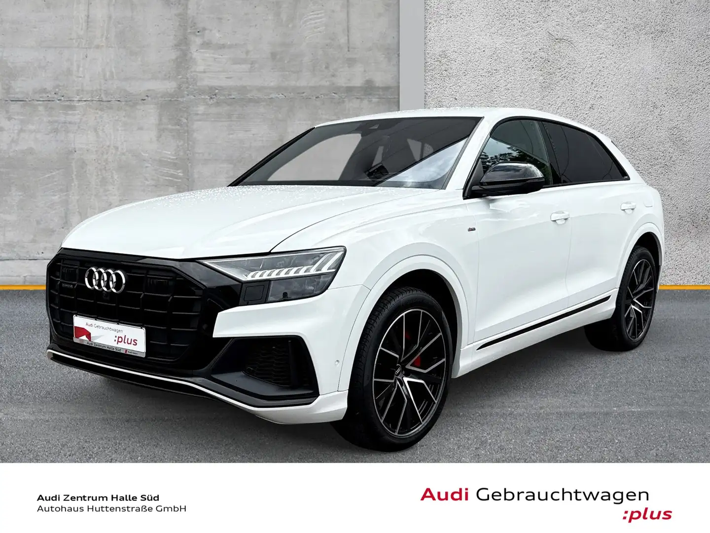 Audi Q8 60 TFSIe qu S line MATRIX HuD NACHT AIR B&O AHK Blanc - 1