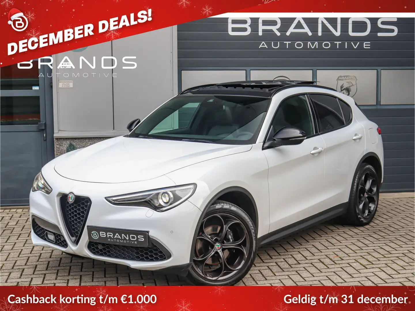 Alfa Romeo Stelvio 2.0 Super Q4 Vol 280PK Veloce pack Garantie Wit - 1