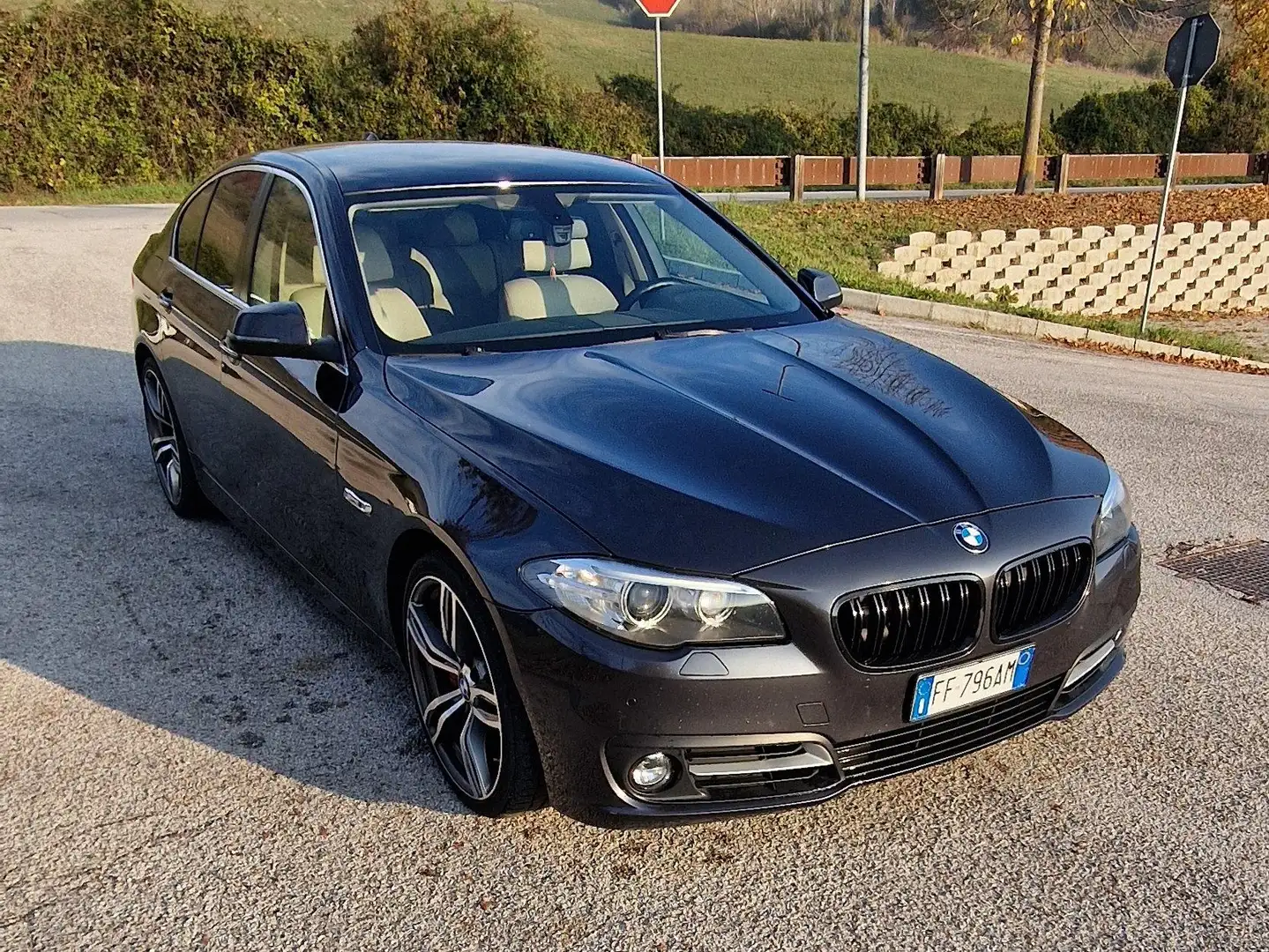 BMW 530 Serie 5 F10 Berlina 530d xdrive Luxury auto E6 Noir - 2
