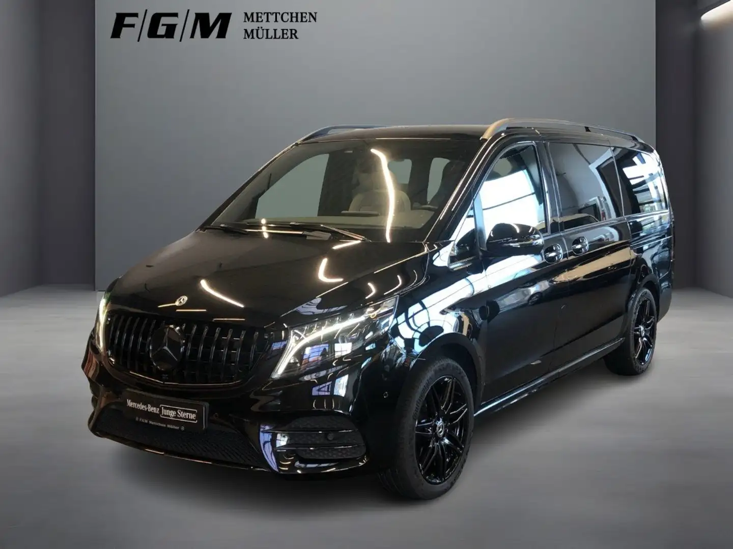 Mercedes-Benz V 300 d Exklusive 4M lang Burm|S-Dach|Sitzklima Schwarz - 2