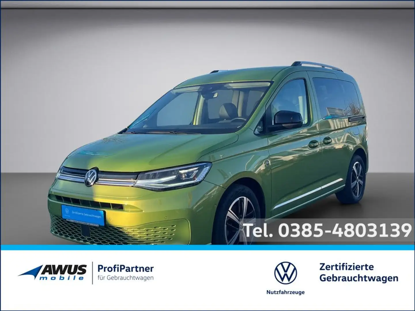 Volkswagen Caddy Style 2.0TDI 90kW DSG AHK ACC STANDHZ LED Grün - 1