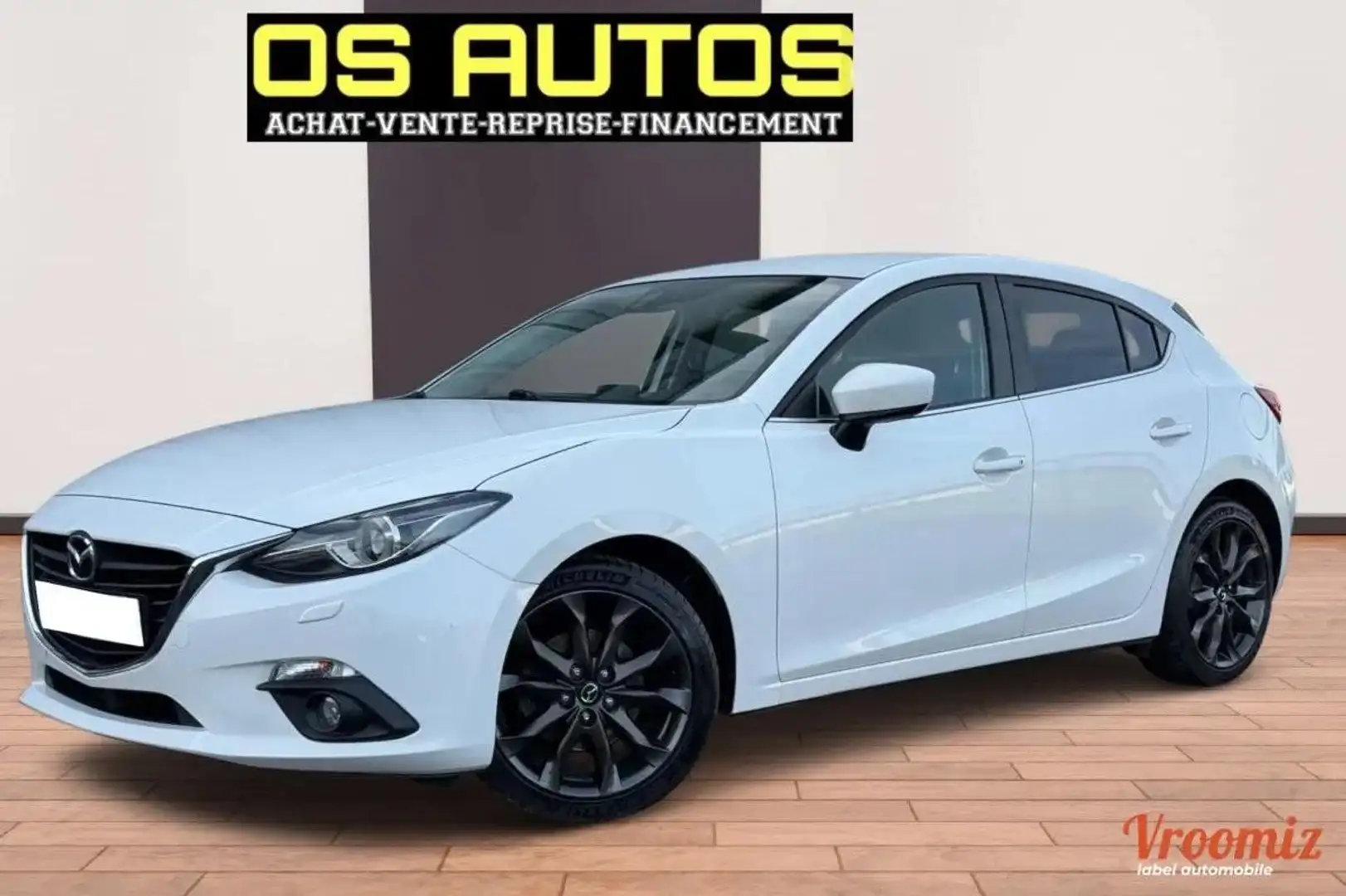 Mazda 3 1.5 SKYACTIV-D 105 DYNAMIQUE %2B CAMERA (5 cv) Turbo - BVM6 -2016 Blanc - 1