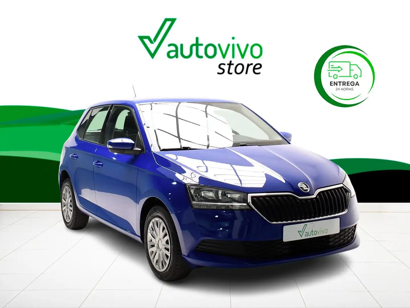 Skoda Fabia AMBITION 1.0 MPI 75 CV 5P Blau - 1