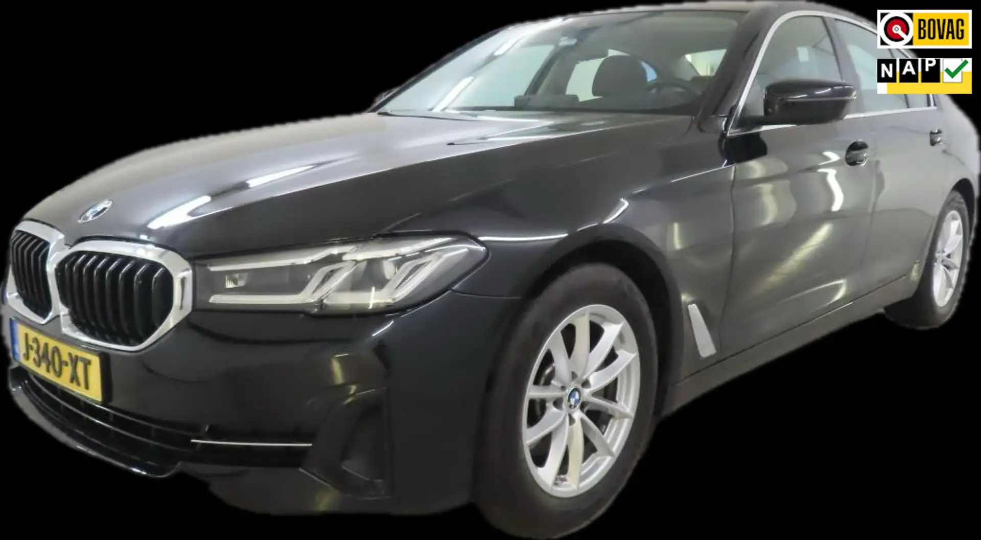 BMW 518 5-serie 518d High Executive Edition HEAD-UP DISPLA Zwart - 1