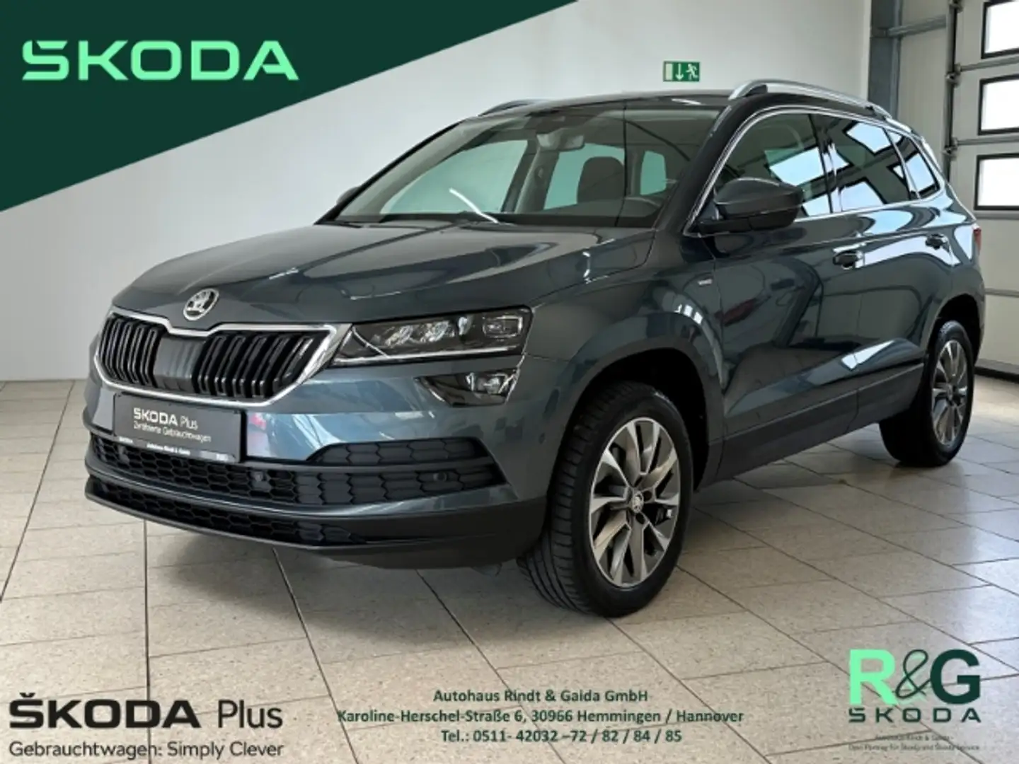 Skoda Karoq Clever 1.5 TSI ACT DSG Navi ACC SHZ Gris - 1