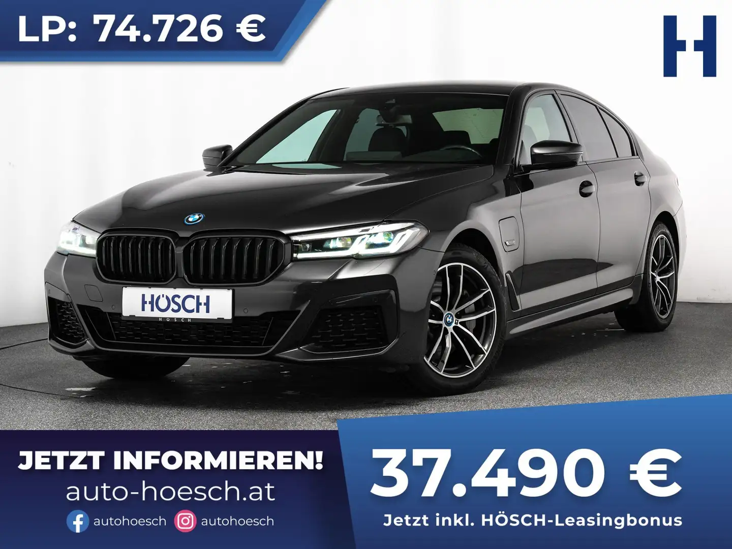 BMW 530 e M Sport LIVE PROF LEDER KAMERA ASSISTENZ ++ Grau - 1