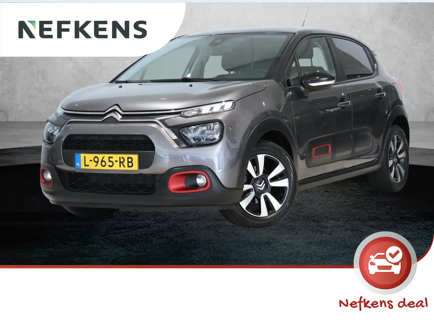 Citroen C3 1.2 C-Series 110 pk | Navigatie | Parkeersensoren Grijs - 1