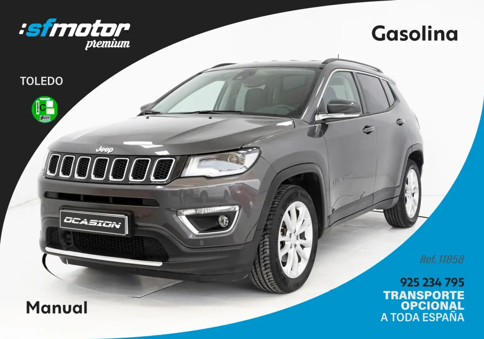 Jeep Compass 1.3 Gse T4 Limited 4x2 130 Gris - 1