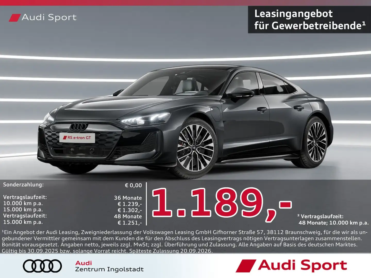 Audi RS e-tron GT performance qu B&O UPE 161.550,- Серый - 1