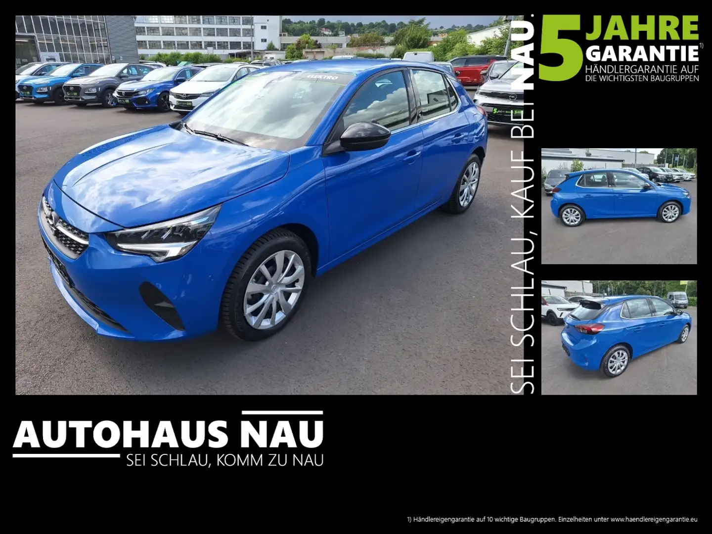 Opel Corsa F e Elegance FLA SpurW KAM LED KlimaA LM Blau - 1