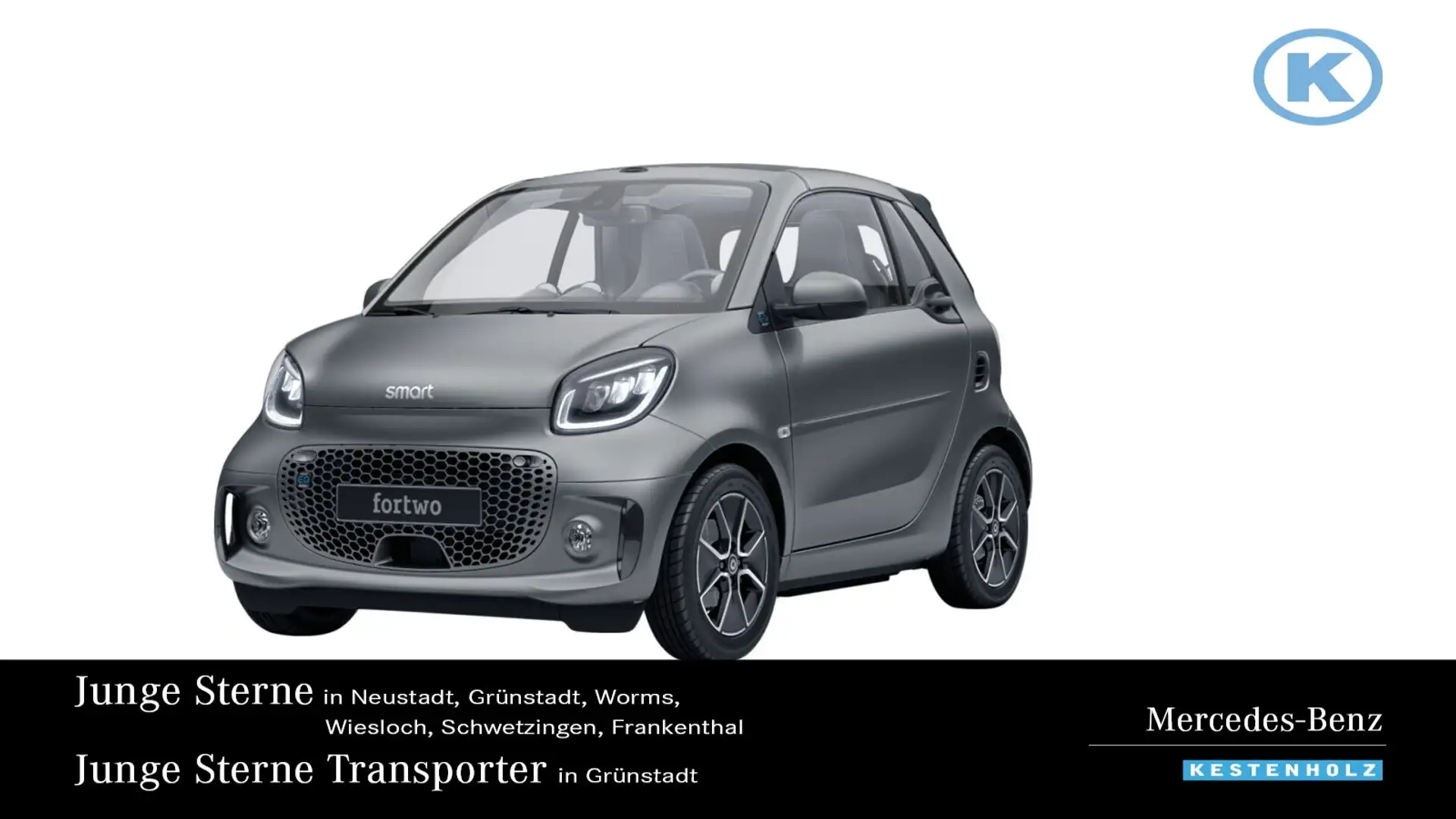 smart forTwo EQ fortwo cabrio PASSION+22kW-LADER+LED+KAMERA BC Grau - 1