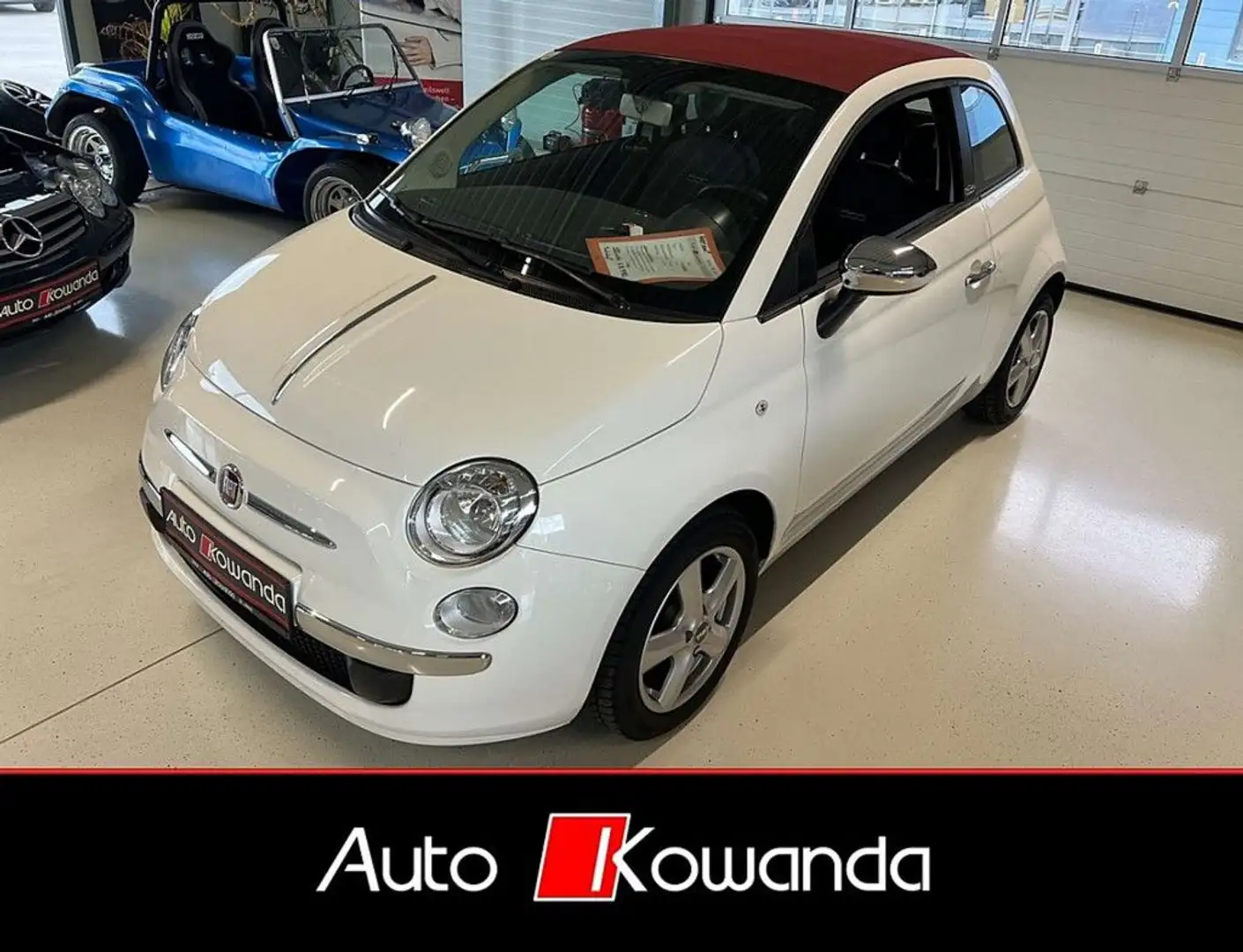 Fiat 500C Cabrio 1,2 69 Lounge -Super Ausstattung Weiß - 1