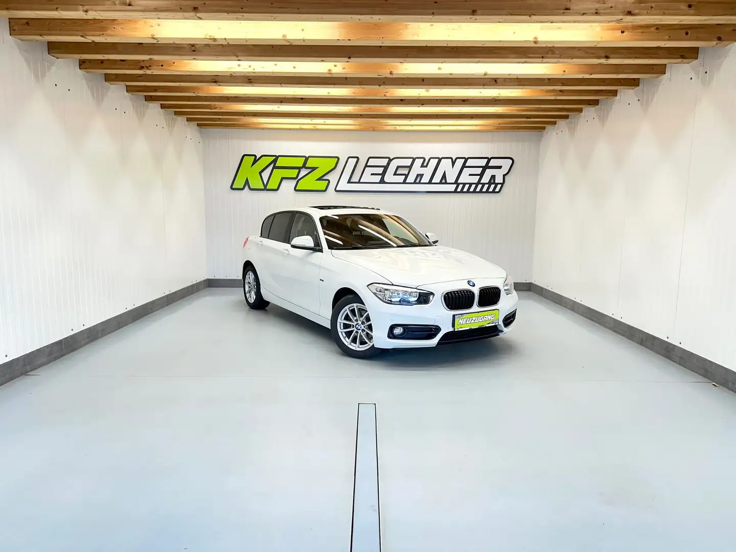 BMW 118 i "Sport Line" SCHIEBEDACH*M-LKRD*TEMP*FACELIFT" Weiß - 1