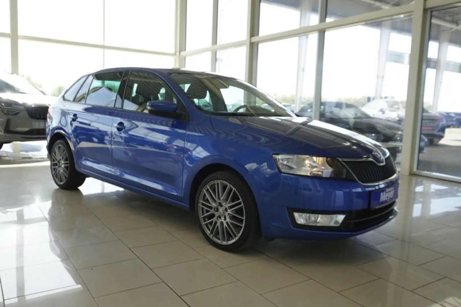 Skoda Rapid/Spaceback Spaceback 1,2TSI 90PS 17*Alu/Temp/Sitzhz/Klimaaut. Niebieski - 1