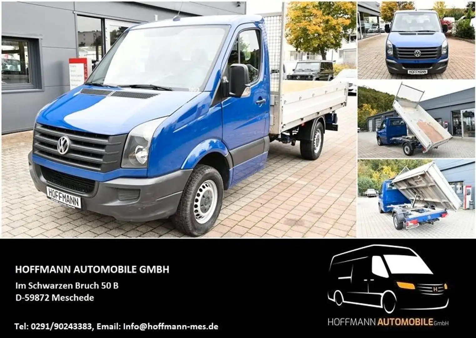 Volkswagen Crafter Dreiseitenkipper Kipper 35 mittel L2 RWD Blau - 1