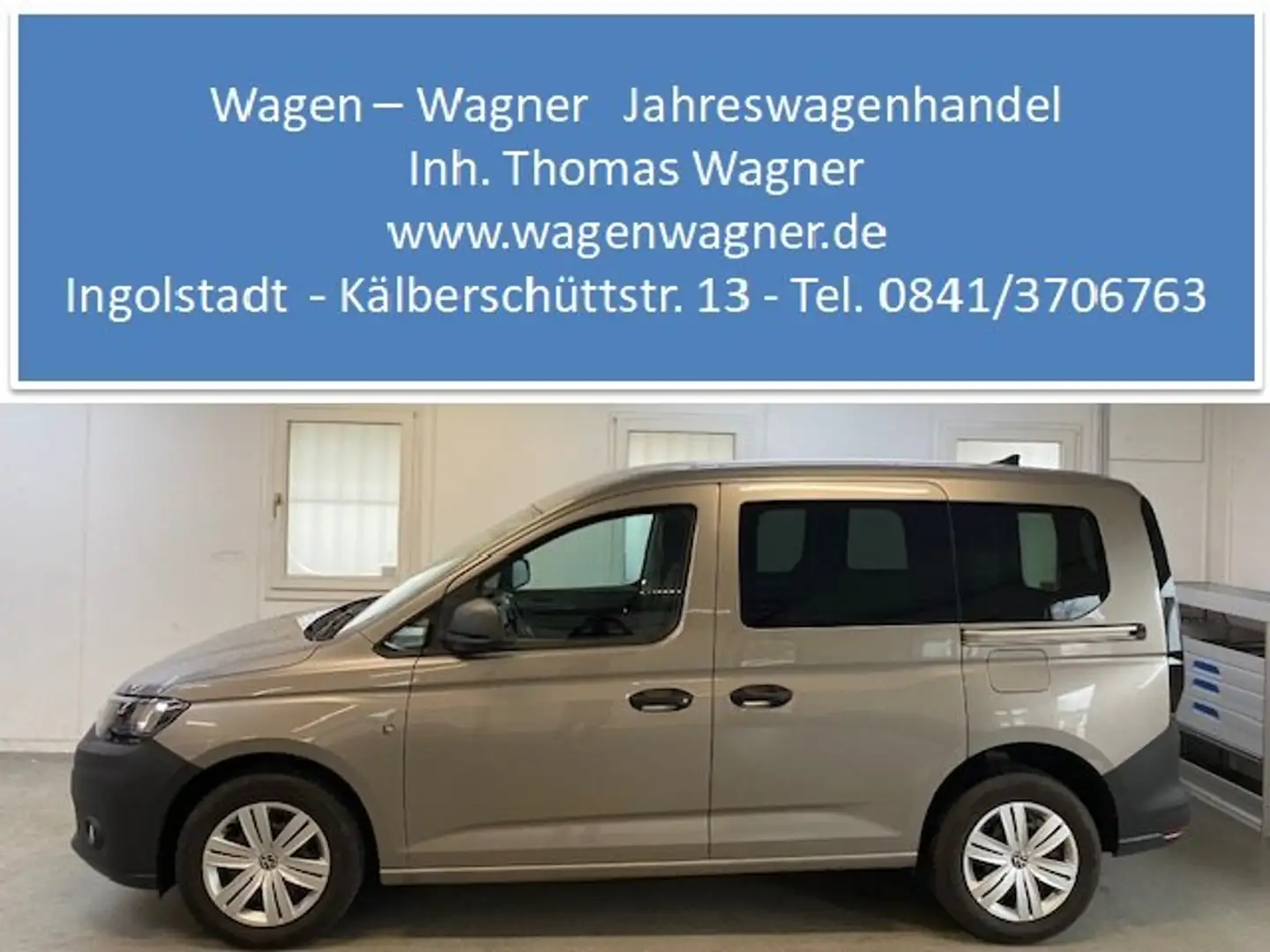Volkswagen Caddy Cargo Kasten 1.5 TSI DSG 114PS AHK Klima Navi 2xSD Beige - 1