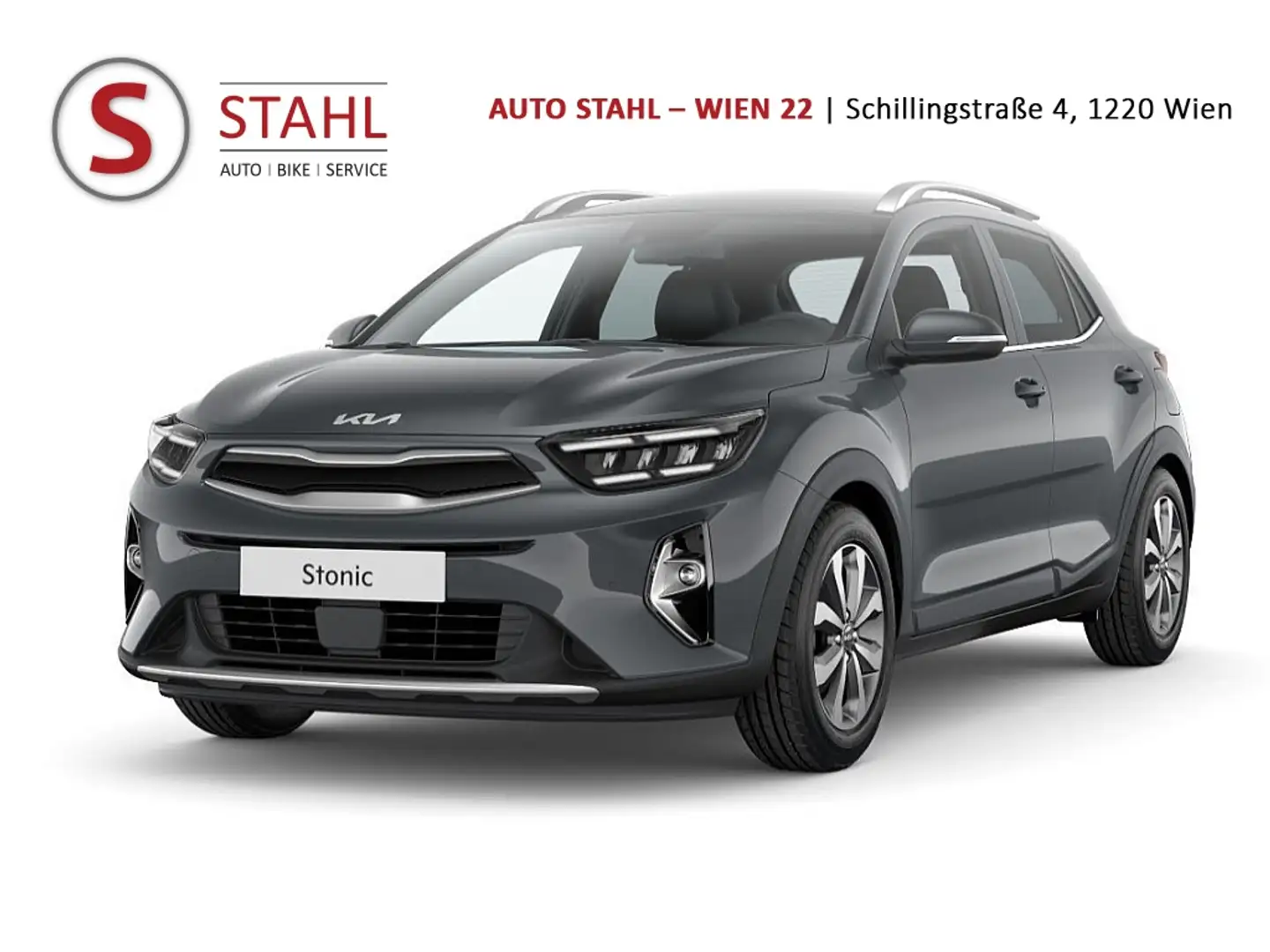 Kia Stonic 1,0 TGDI GPF ISG Silber DCT Aut. Szürke - 1