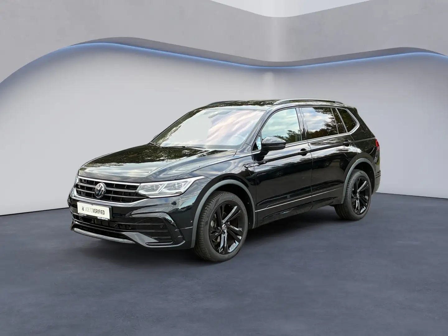 Volkswagen Tiguan Allspace R-Line 2.0 TDI 4Motion DSG AHK+MATRIX-LED+ACC Schwarz - 1