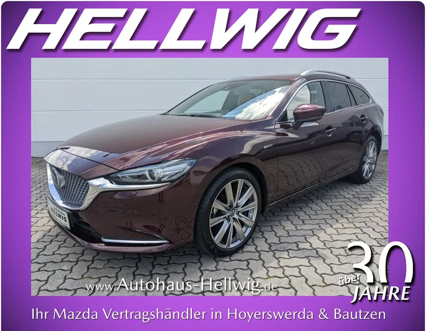 Mazda 6 Kombi 2.5l 20th Anniversary AHK GSD Nappaleder bra Rojo - 1