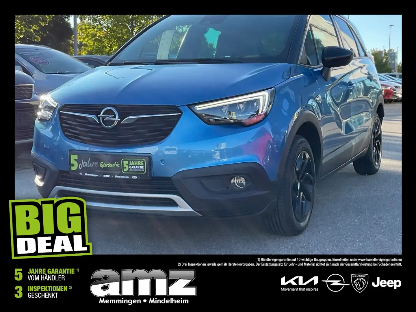 Opel Crossland X 1.2 Turbo LED+Navi+Anhängerkupplung Blau - 1