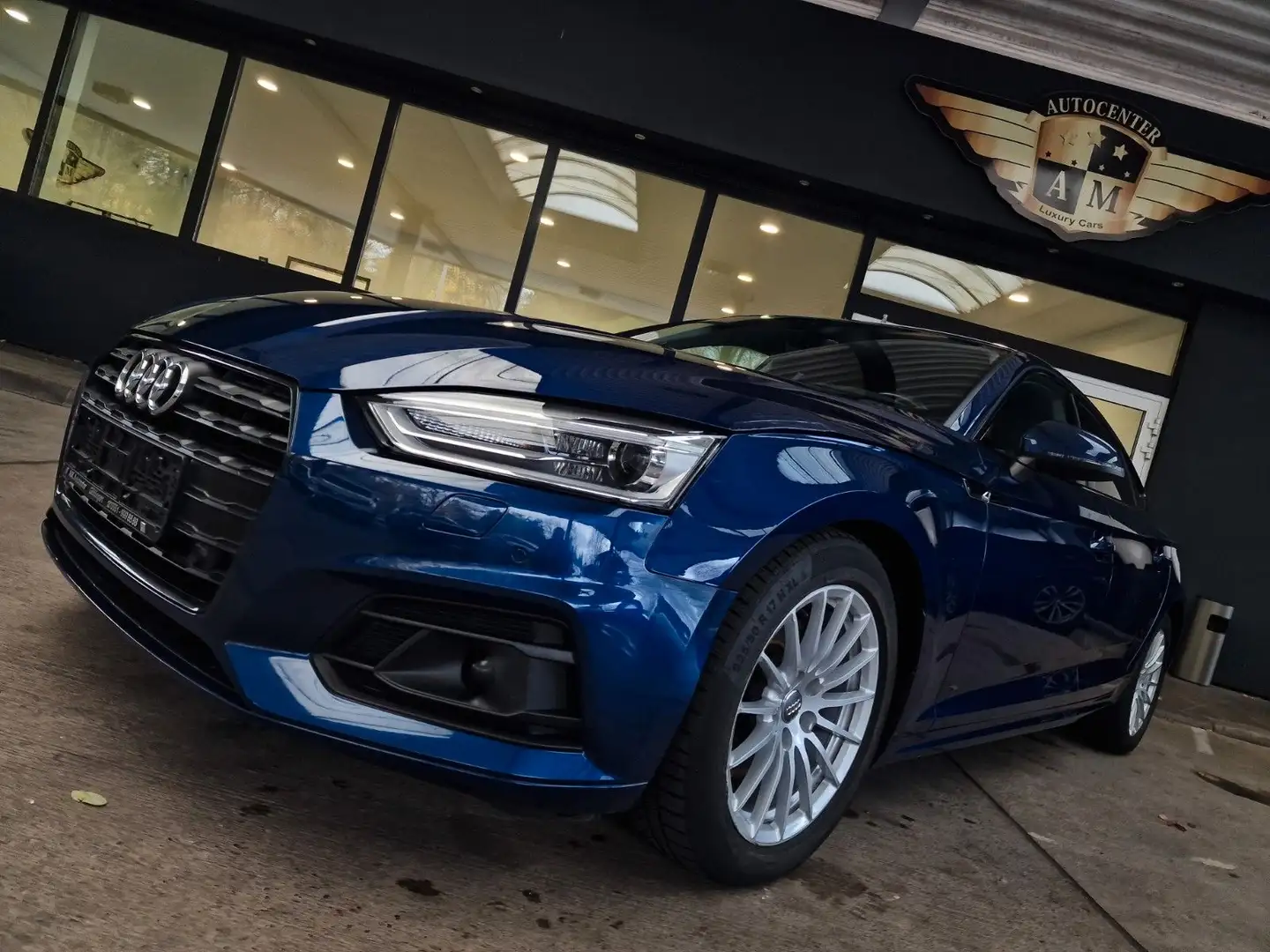 Audi A5 Sportback 2.0 TDI Aut. NAVI/DAB/LEDER/AHK/StH Blauw - 2
