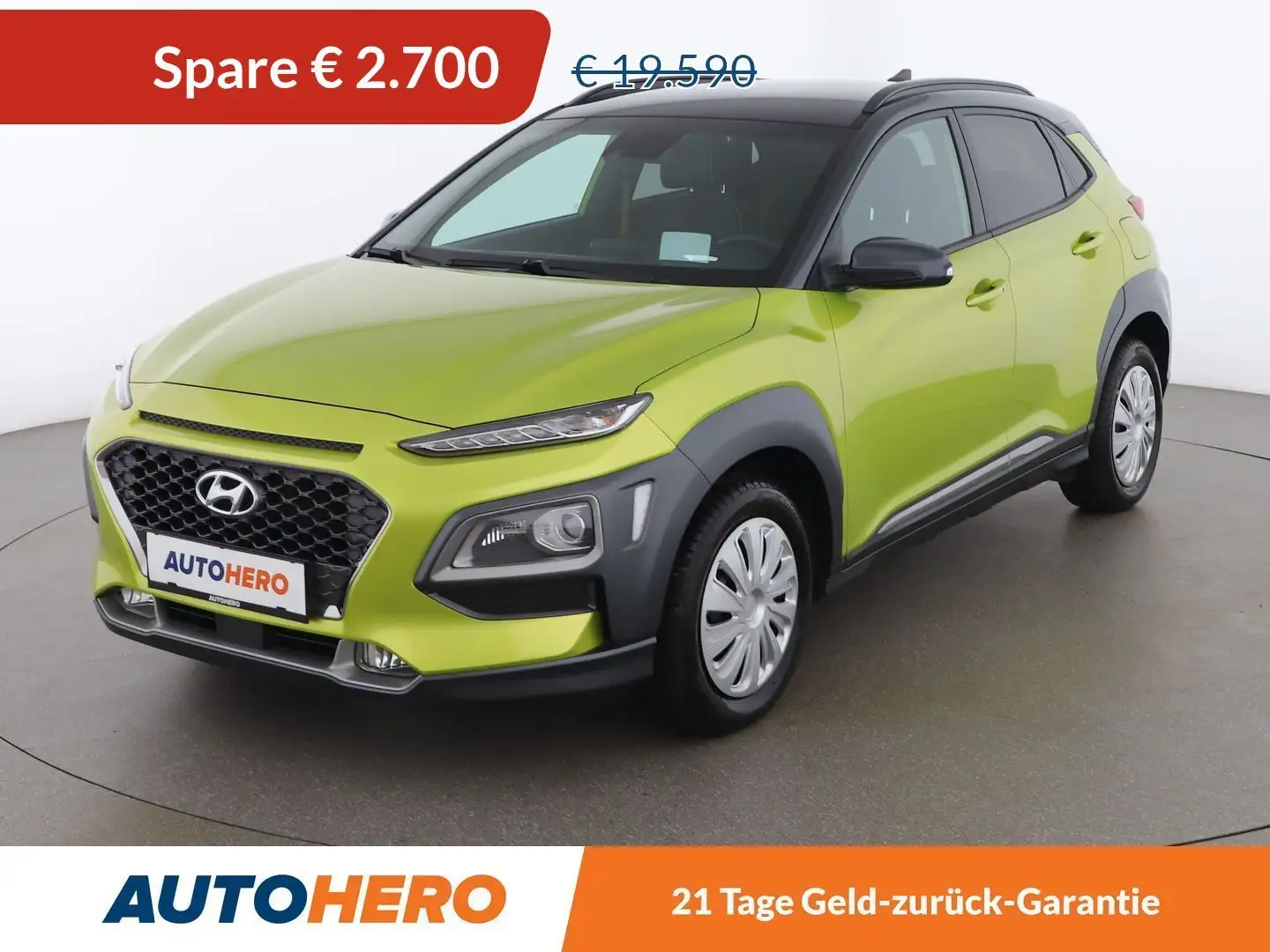 Hyundai KONA 1.6 TGDI Style 4WD Aut. *LED*CAM*NAVI*HUD*SPUR* Yellow - 1