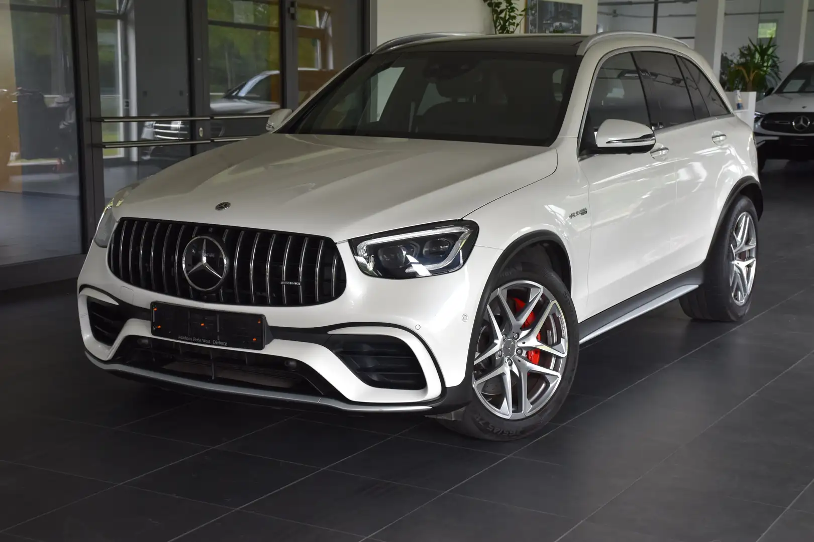 Mercedes-Benz GLC 63 AMG S 4Matic+ Speeds MCT 9G"PANORAMA"360CAM"AHK"DISTRO Weiß - 1
