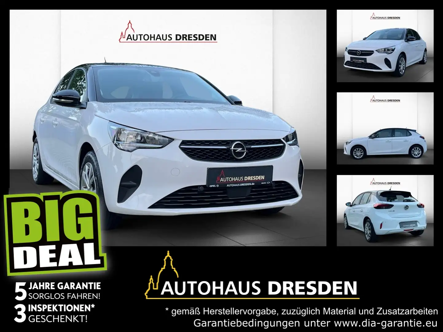 Opel Corsa F e Edition SHZ+KlimaA+PD Weiß - 1