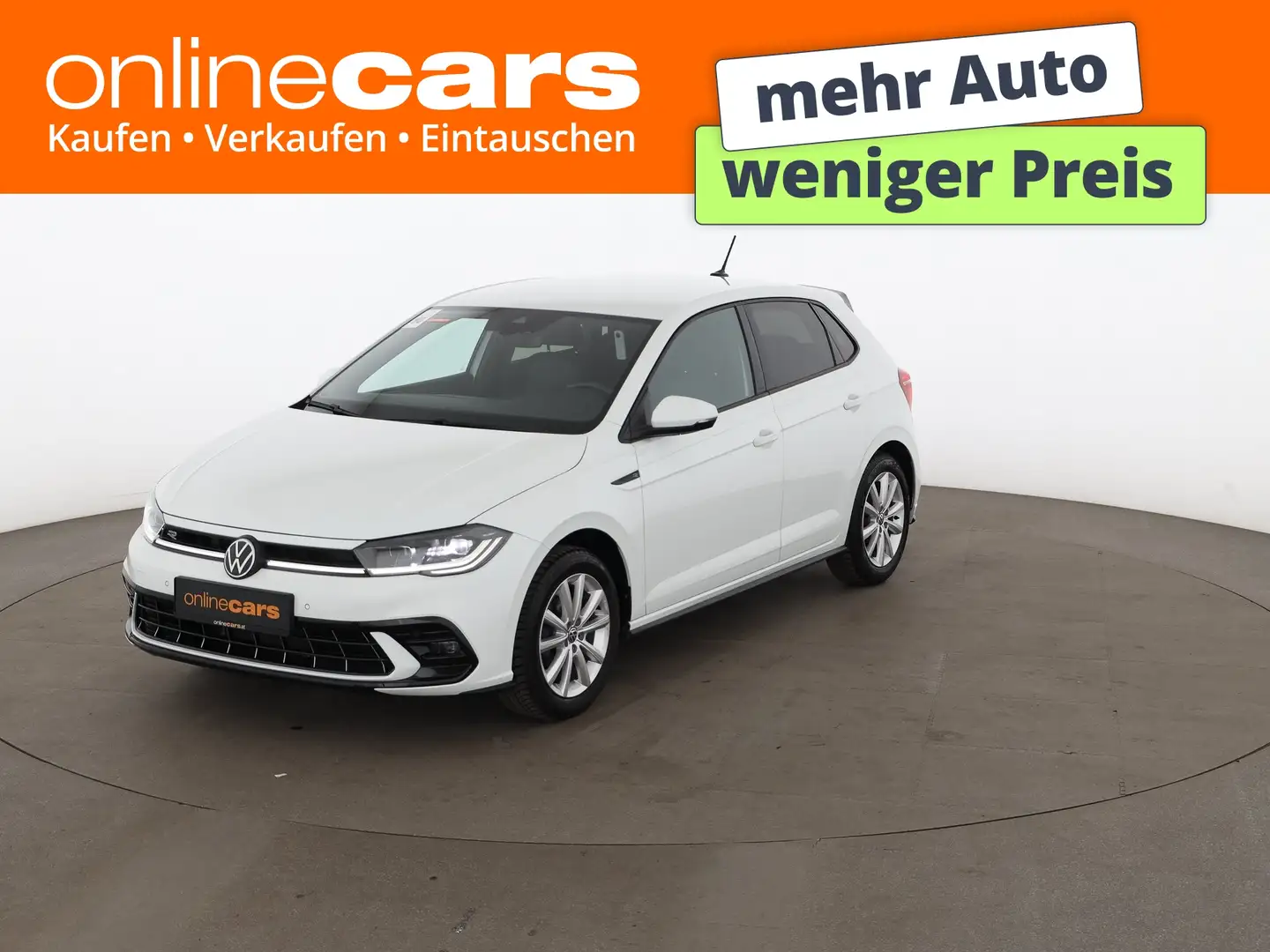 Volkswagen Polo VI 1.0 TSI R-Line MATRIX SITZHZG ASSIST PDC Weiß - 1
