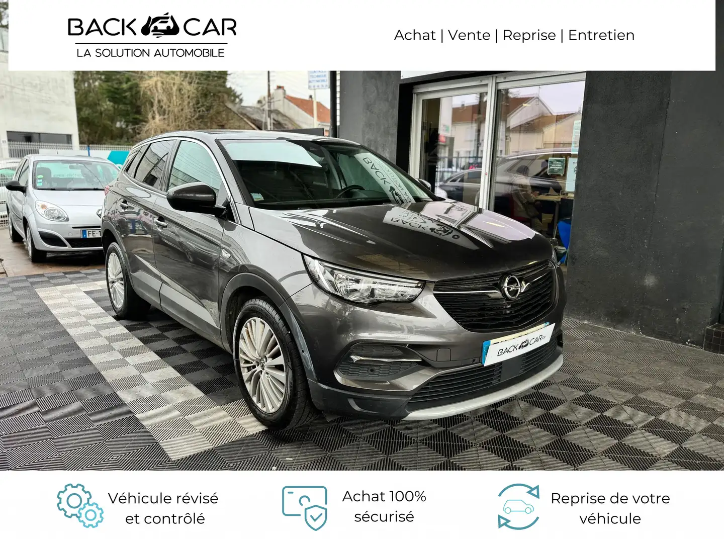Opel Grandland X 1.2 Turbo 130 ch BVA6 Innovation Grijs - 1