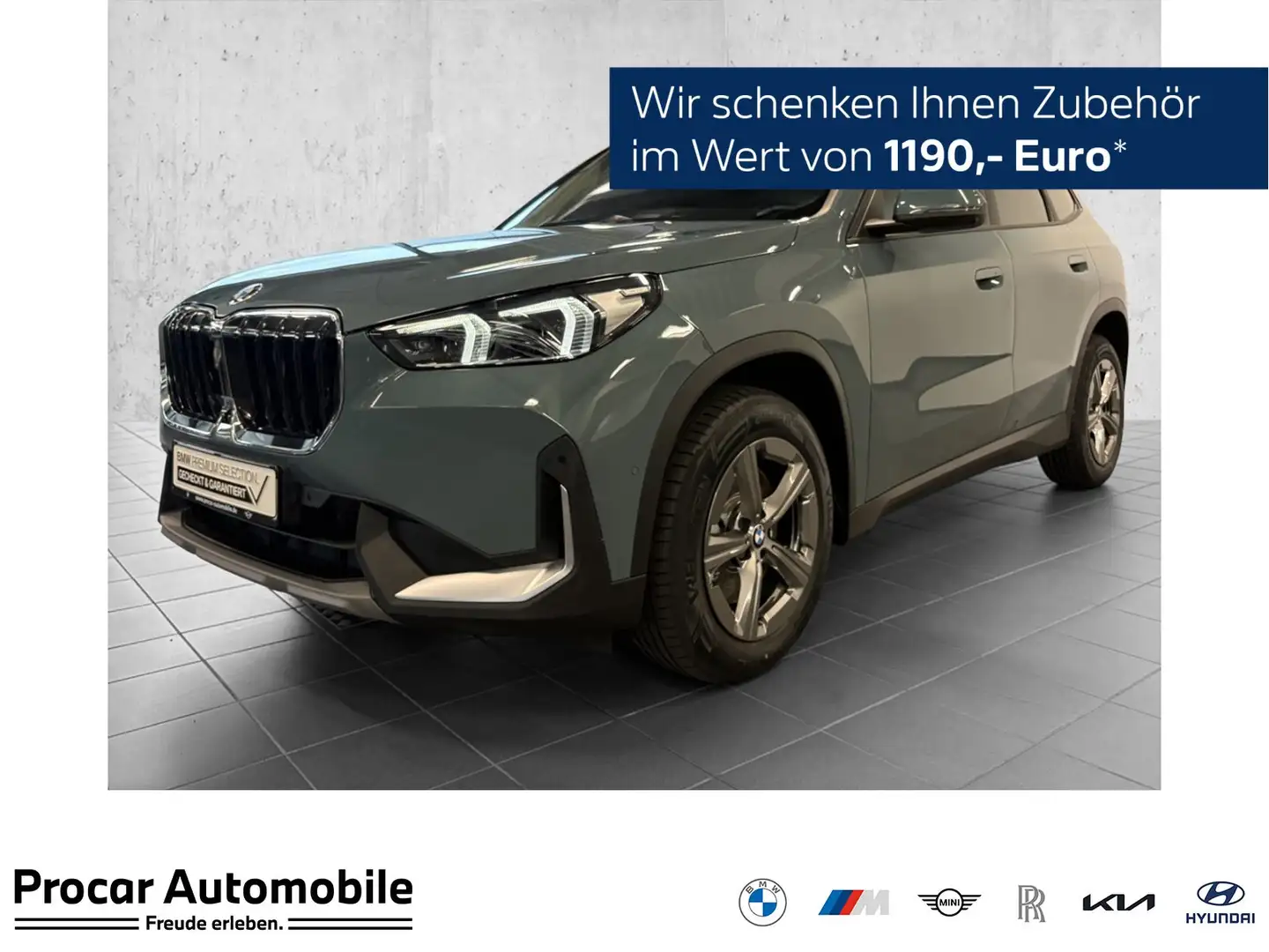 BMW X1 xDrive23d HUD ACC 360°KAM RFK NAVI LED DAB Grün - 1