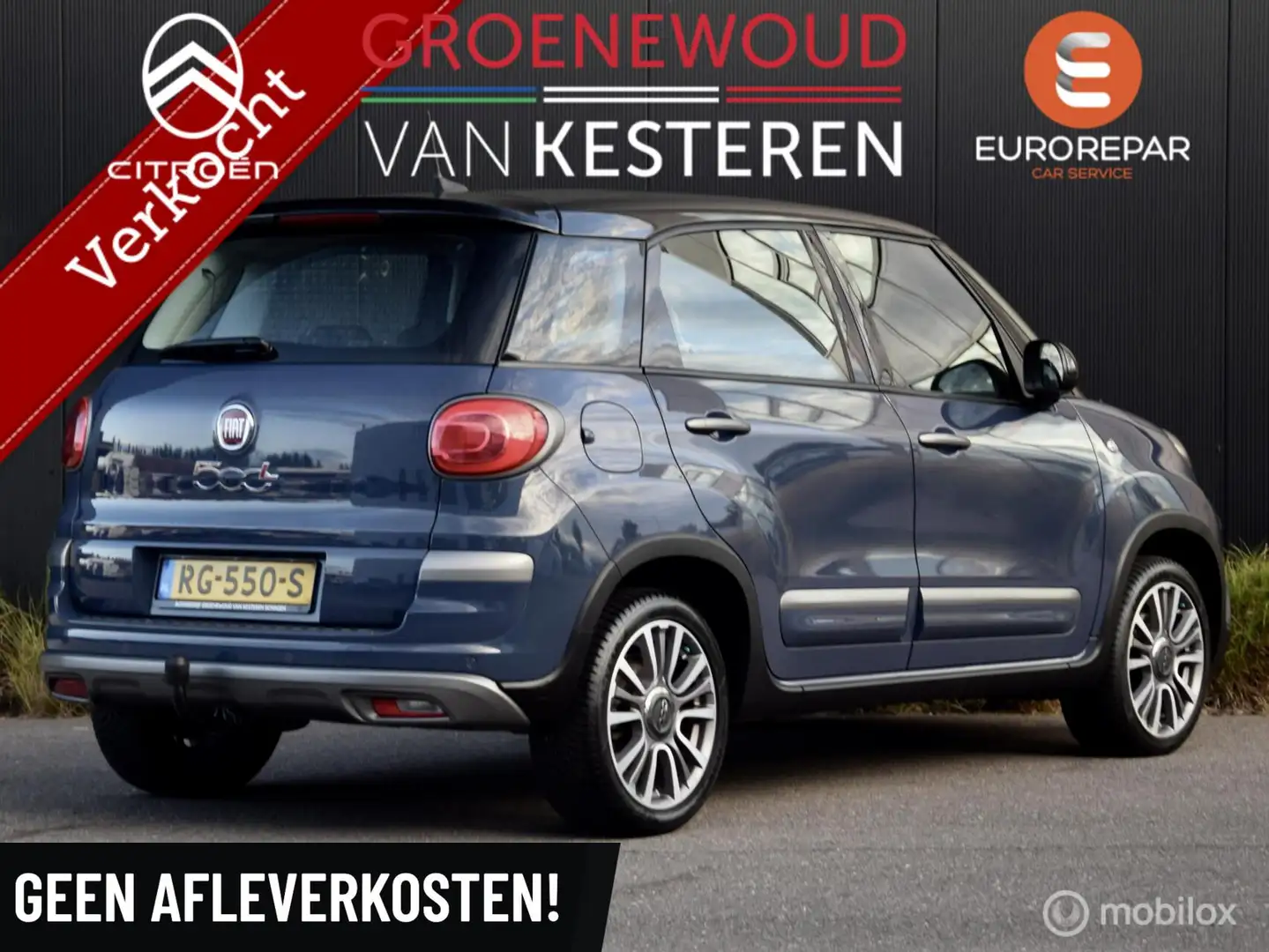 Fiat 500L 105pk TwinAir Turbo Cross I Navi I Trekhaak I Blau - 1