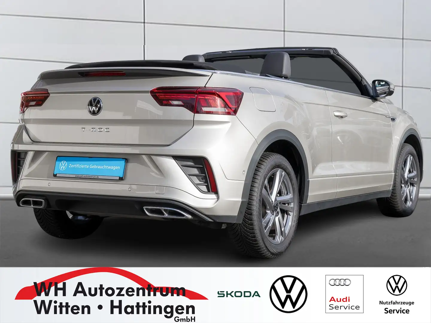 Volkswagen T-Roc Cabriolet 1.5 TSI DSG R-Line Leder, STANDHZG NA... Silber - 2