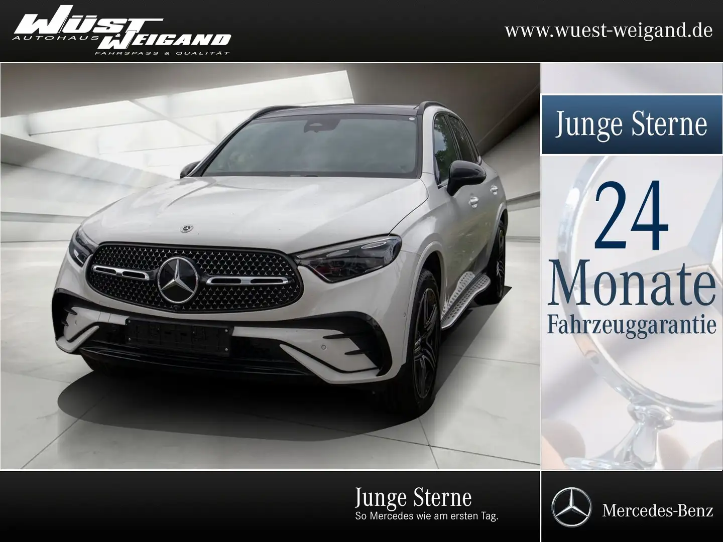 Mercedes-Benz GLC 300 e 4M AMG Pano/AHK/Distr/360°/Tot/Digital Weiß - 1