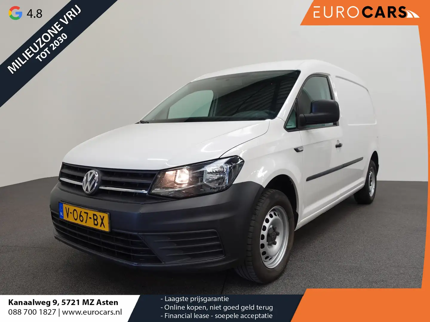 Volkswagen Caddy 2.0 TDI Automaat L2H1 Maxi Euro6 Cruise Control Na Blanc - 1