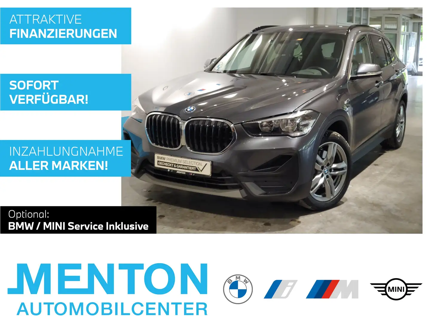 BMW X1 xDrive25e RFK/PDC/Shz/Navi/Tempomat Grijs - 1