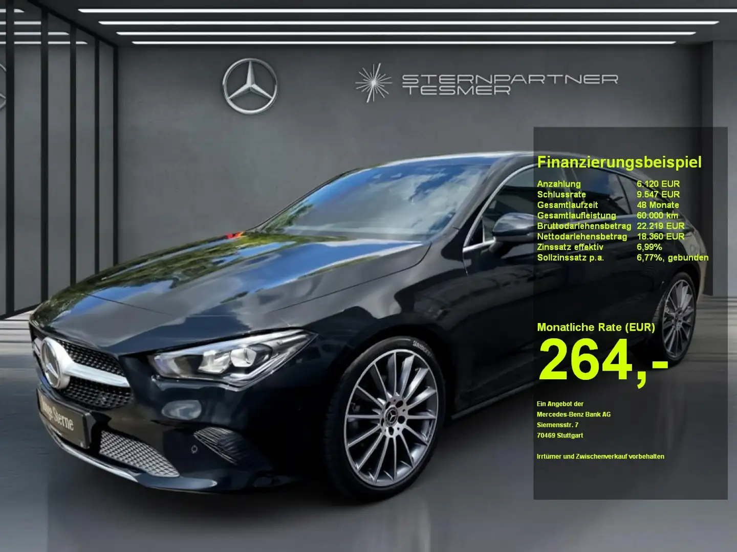 Mercedes-Benz CLA 180 SB Progressive+PTS+Kamera+Ambi+Sound+LED Zwart - 1