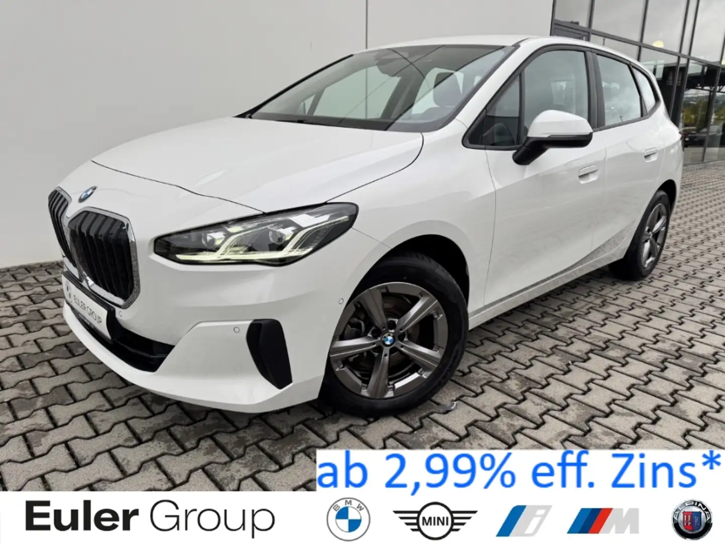 BMW 216 Active Tourer i DKG 17'' LenkHzg SHZ adLED ParkAss Blanc - 1