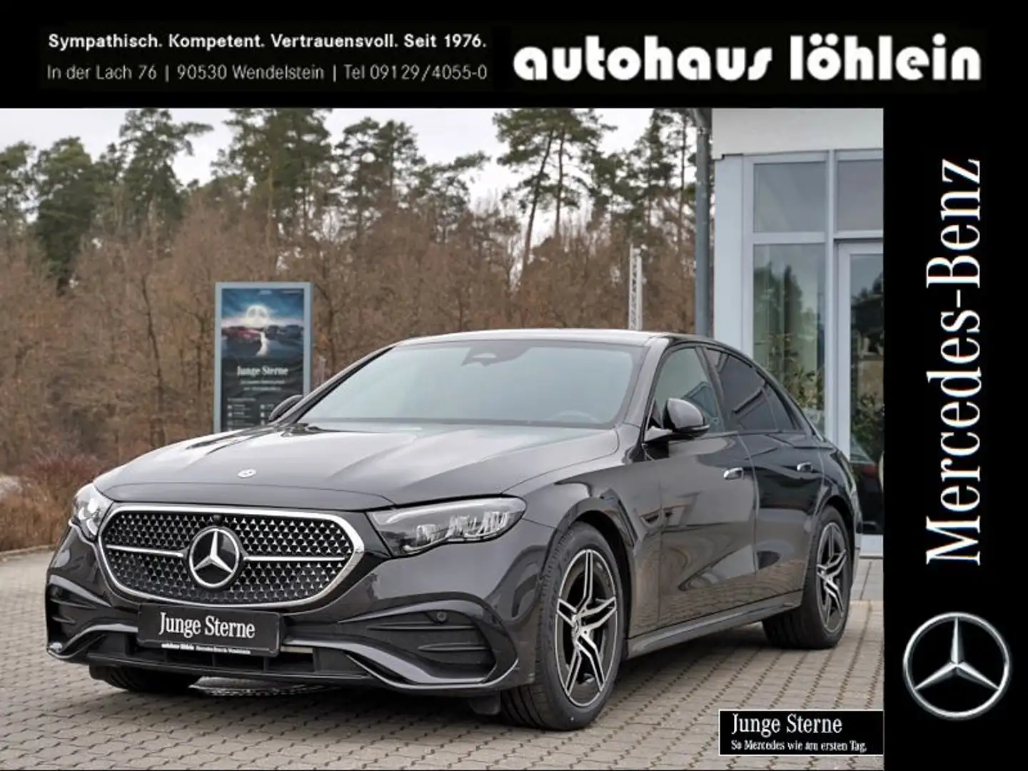 Mercedes-Benz E 200 AMG ADV DISTRONIC+CAM+TOTW+AMBIENTE+NIGHT+ Grau - 1