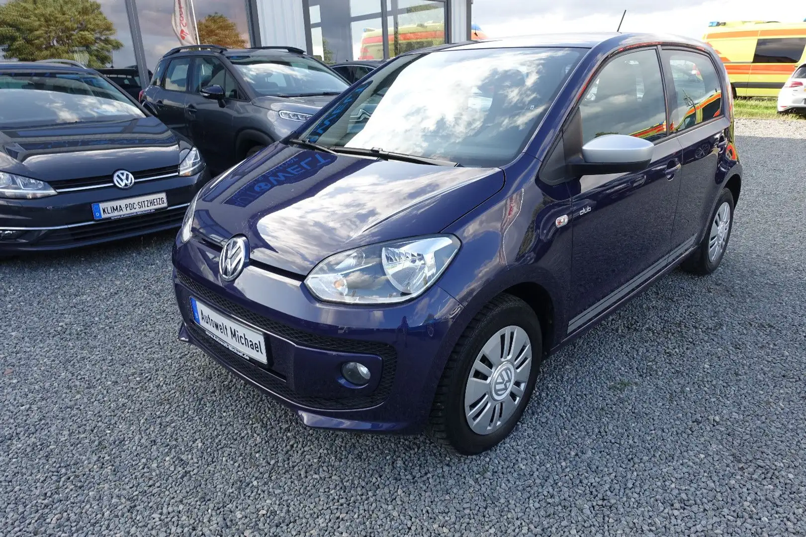 Volkswagen up! 1.0 35 TKM KLIMA SITZH NAVI TÜV+Insp. NEU Blau - 2